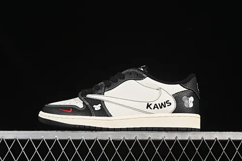 All categories Air Jordan Jordan series basketball shoes Air Jordan 1 Low high-end customized low-top sneakers Travis Scott x Fragment Design x Air Jordan 1 Low OG SP AJ1 violent bear joint black and white small red hook low-top cultural casual sneakers XZ5749-004
